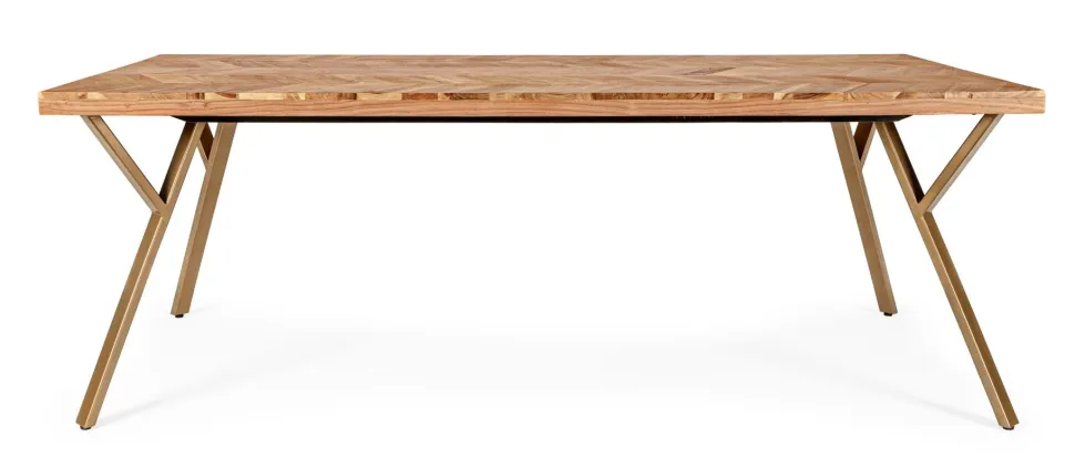 Tavolo fisso in legno massello Raida disponibile in 2 misure