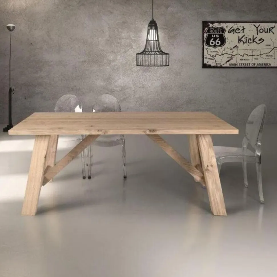 Tavolo fisso Wood disponibile in 3 misure