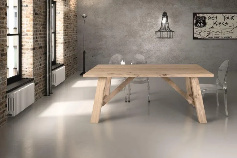 Tavolo fisso Wood disponibile in 3 misure