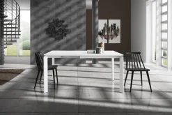 Tavolo Fit bianco 90x90 allungabile