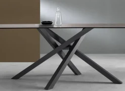 Tavolo Kreo con piano in Vetro 180 x 100