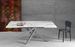 Tavolo Kubo con piano in Vetro 160 x 90