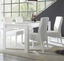 Tavolo linea Dama in Bianco lucido