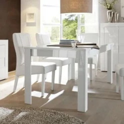 Tavolo linea Gamma in Bianco Lucido