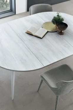 Tavolo rotondo allungabile Aiace disponibile in vari colori