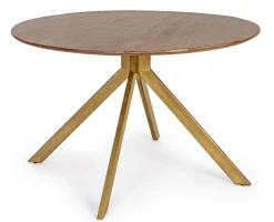 Tavolo rotondo fisso in legno di mango Sherman