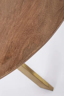 Tavolo rotondo fisso in legno di mango Sherman