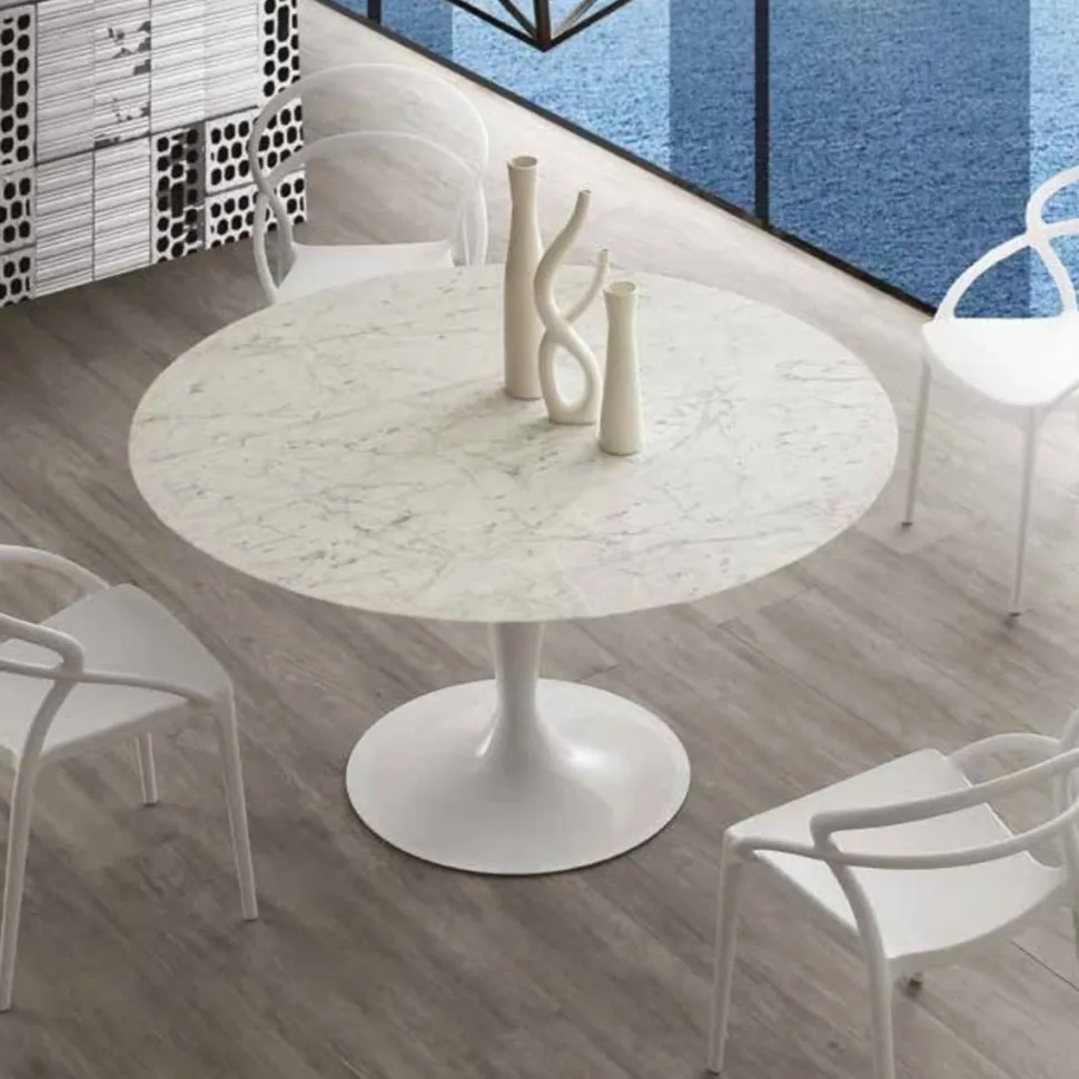 Tavolo rotondo Island Marble
