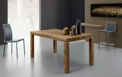 Tavolo Sirio 140x90 cm rovere slavonia allungabile fino a 300 cm