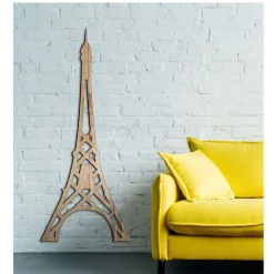 Torre Eiffel, Parigi, in legno mdf effetto legno chiaro altezza 1,2 metri
