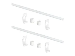 Tubi appendiabiti per armadi Jagmet lunghezza 815 mm in Acciaio Verniciato bianco