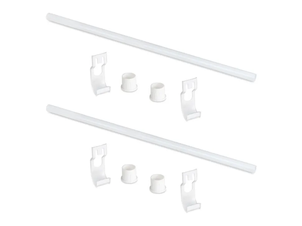 Tubi appendiabiti per armadi Jagmet lunghezza 815 mm in Acciaio Verniciato bianco