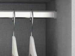 Tubi ovali per armadi 30x15mm con staffe, Acciaio e Zama, Cromato lucido disponibile in 3 misure