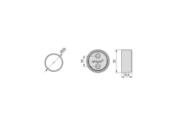 Tubi per armadi rotonde D.28mm con staffe, Alluminio e Zama, disponibile in 2 misure e 3 colori