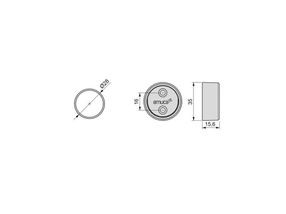 Tubi per armadi rotonde D.28mm con staffe, Alluminio e Zama, disponibile in 2 misure e 3 colori