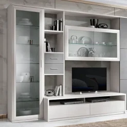 Vetrina 1 anta a telaio linea Prevaling disponibile in vari colori
