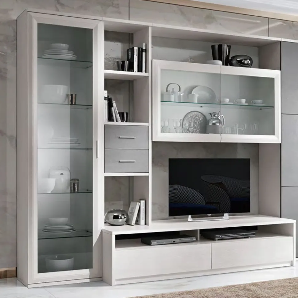 Vetrina 1 anta a telaio linea Prevaling disponibile in vari colori