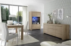 Vetrina 2 ante linea Clear in Rovere Cadiz